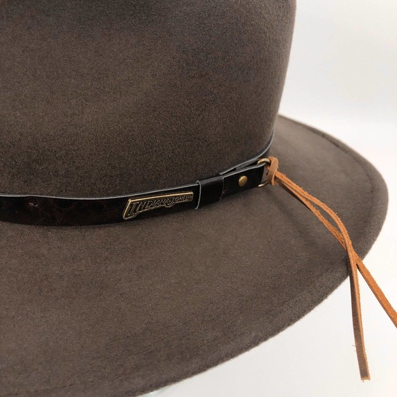 NEW Dorfman Pacific Indiana Jones Hat Mens Small 100% Wool Felt Outback Crushabl - Picture 3 of 8